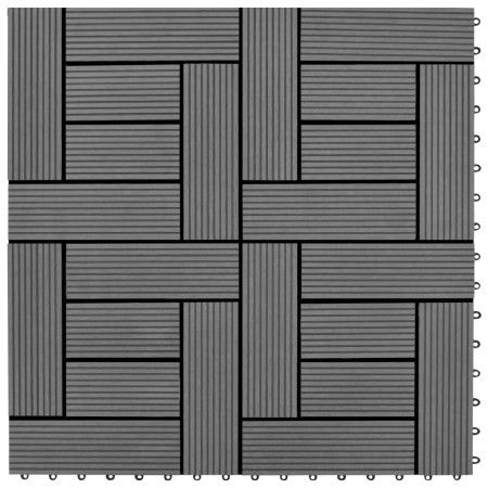 WPC-Verandafliesen 30x30 cm 2 m² grau 22 Einheiten von vidaXL, Böden und Teppiche - Ref: Foro24-277799, Preis: 99,00 €, Rabat...
