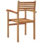 Sillas apilables de jardín 8 pcs Marrón 55.5 x 55.5 x 90 cm