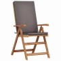 Silla de Jardín con cojín 6 pcs Marrón 57 x 71.5 x 104cm