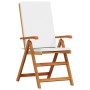 Silla de Jardín con cojín 8 pcs Marrón 57 x 71.5 x 104cm