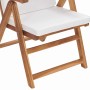 Silla de Jardín con cojín 8 pcs Marrón 57 x 71.5 x 104cm