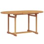 Conjunto de Comedor de Jardín 5 pcs Marrón