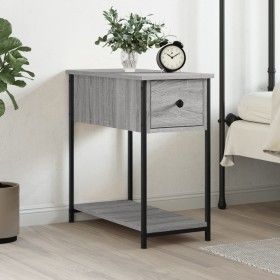 Sonoma grauer Nachttisch aus Holzwerkstoff, 30 x 60 x 60 cm von vidaXL, Nachttische - Ref: Foro24-826059, Preis: 44,61 €, Rab...
