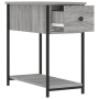 Mesita de noche madera de ingeniería gris Sonoma 30x60x60 cm de vidaXL, Mesitas de noche - Ref: Foro24-826059, Precio: 44,55 ...