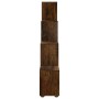 Estantería forma de escalera madera contrachapada roble ahumado