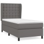 Box spring bed with gray synthetic leather mattress 80x200 cm by vidaXL, Beds and slatted bases - Ref: Foro24-3129001, Price:...
