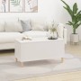 Mesa de centro madera contrachapada blanco 90x44,5x45 cm