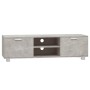 Mueble para TV madera contrachapada gris hormigón 140x40,5x35cm en Muebles TV | Comprar online en Foro24