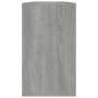 Banco zapatero madera contrachapada gris Sonoma 80x24x45 cm