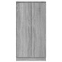 Mueble zapatero madera contrachapada gris Sonoma 55x35x108 cm