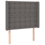 Cama box spring y colchón LED cuero sintético gris 80x200 cm de vidaXL, Camas y somieres - Ref: Foro24-3139353, Precio: 333,0...