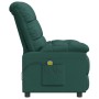 Sillón de masaje eléctrico tela verde oscuro