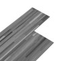 Lamas para suelo de PVC autoadhesivas gris rayado 2,51 m² 2 mm