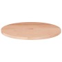 Superficie de mesa redonda madera de roble sin tratar Ø30x1,5cm