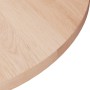 Superficie de mesa redonda madera de roble sin tratar Ø30x1,5cm