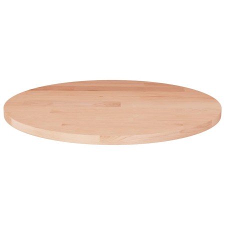 Superficie de mesa redonda madera de roble sin tratar Ø50x1,5cm