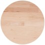 Superficie de mesa redonda madera de roble sin tratar Ø50x1,5cm
