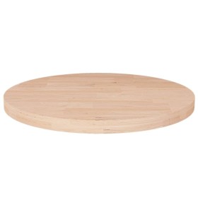 Superficie de mesa redonda madera de roble sin tratar Ø30x2,5cm Superficie de mesa redonda madera de roble sin tratar Ø30x2,5cm