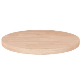 Superficie de mesa redonda madera de roble sin tratar Ø50x2,5cm Superficie de mesa redonda madera de roble sin tratar Ø50x2,5cm