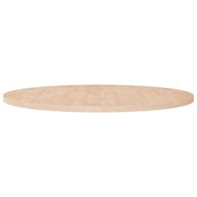 Superficie de mesa redonda madera de roble sin tratar Ø90x2,5cm Superficie de mesa redonda madera de roble sin tratar Ø90x2,5cm