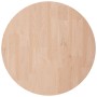 Superficie de mesa redonda madera de roble sin tratar Ø50x4 cm en Tableros para mesas | Comprar online en Foro24
