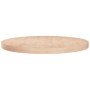 Superficie de mesa redonda madera de roble sin tratar Ø70x4 cm en Tableros para mesas | Comprar online en Foro24