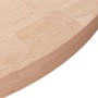 Superficie de mesa redonda madera de roble sin tratar Ø70x4 cm en Tableros para mesas | Comprar online en Foro24