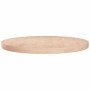 Superficie de mesa redonda madera de roble sin tratar Ø80x4 cm en Tableros para mesas | Comprar online en Foro24