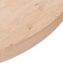 Superficie de mesa redonda madera de roble sin tratar Ø90x4 cm