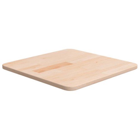 Tablero de mesa cuadrada madera de roble sin tratar 40x40x1,5cm