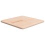Tablero de mesa cuadrada madera de roble sin tratar 40x40x1,5cm