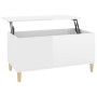 Couchtisch aus glänzend weißem Sperrholz, 90 x 44,5 x 45 cm von vidaXL, Couchtisch - Ref: Foro24-819582, Preis: 69,42 €, Raba...