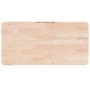 Encimera de baño madera maciza sin tratar 80x40x1,5 cm