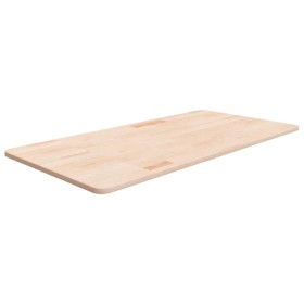 Encimera de baño madera maciza sin tratar 100x50x1,5 cm