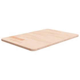 Encimera de baño madera maciza sin tratar 60x40x1,5 cm