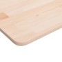 Encimera de baño madera maciza sin tratar 60x40x1,5 cm