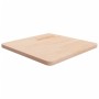 Tablero de mesa cuadrada madera roble sin tratar 50x50x2,5 cm