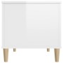 Mesa de centro madera contrachapada blanco brillo 90x44,5x45 cm de vidaXL, Mesas de centro - Ref: Foro24-819582, Precio: 69,3...