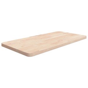 Encimera de baño madera maciza sin tratar 80x40x2,5 cm