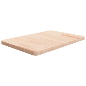 Encimera de baño madera maciza sin tratar 60x40x2,5 cm