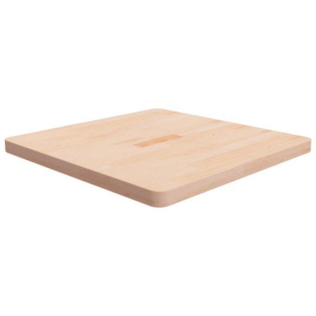 Tablero de mesa cuadrada madera de roble sin tratar 70x70x4 cm
