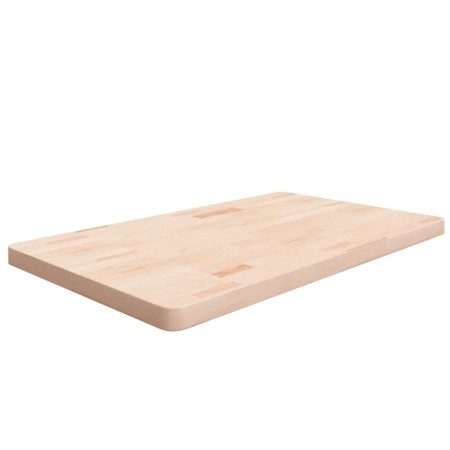 Encimera de baño madera maciza sin tratar 100x60x4 cm