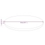 Tablero de mesa redonda madera roble marrón claro Ø40x1,5 cm