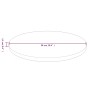 Tablero de mesa redonda madera roble marrón claro Ø50x1,5 cm