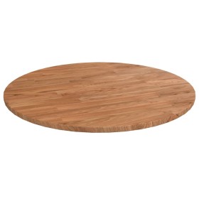 Tablero de mesa redonda madera de roble marrón claro Ø60x1,5 cm Tablero de mesa redonda madera de roble marrón claro Ø60x1,5 cm