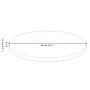 Tablero de mesa redonda madera de roble marrón claro Ø60x1,5 cm