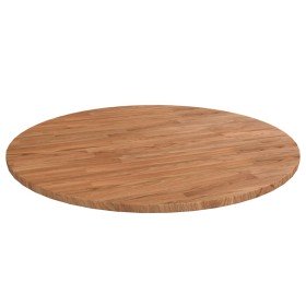Tablero de mesa redonda madera de roble marrón claro Ø80x1,5 cm Tablero de mesa redonda madera de roble marrón claro Ø80x1,5 cm