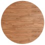Tablero de mesa redonda madera de roble marrón claro Ø80x1,5 cm