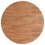 Tablero de mesa redonda madera de roble marrón claro Ø90x1,5 cm