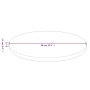 Tablero de mesa redonda madera de roble marrón claro Ø90x1,5 cm